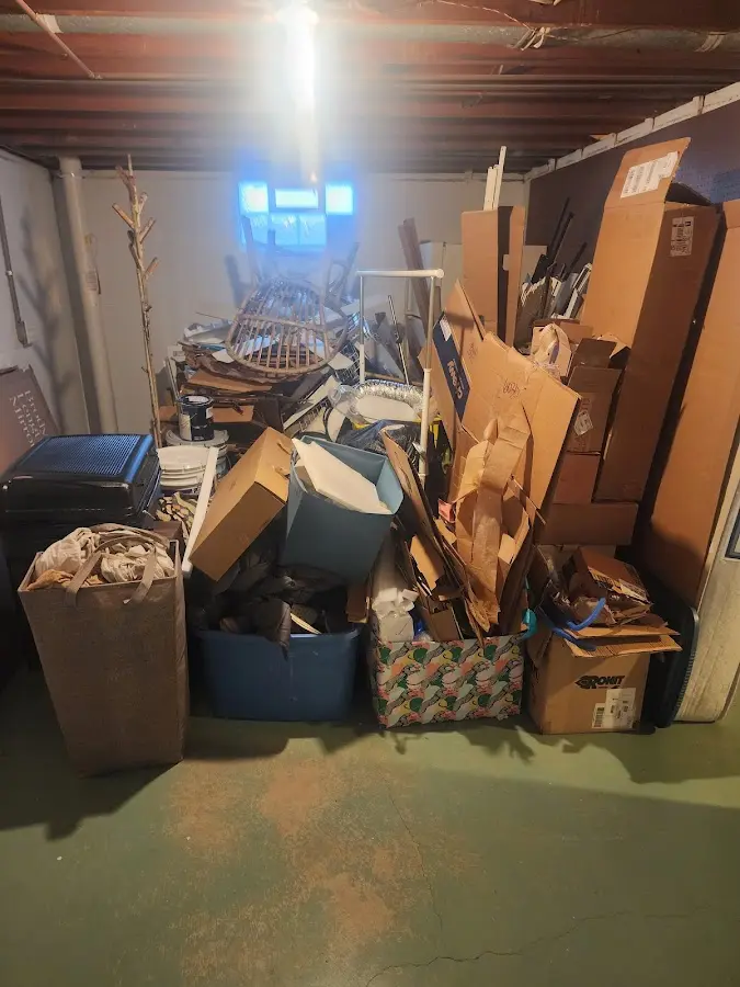 Roll-off dumpster container at job site for 20 Yard Dumpster Rental in Argyle